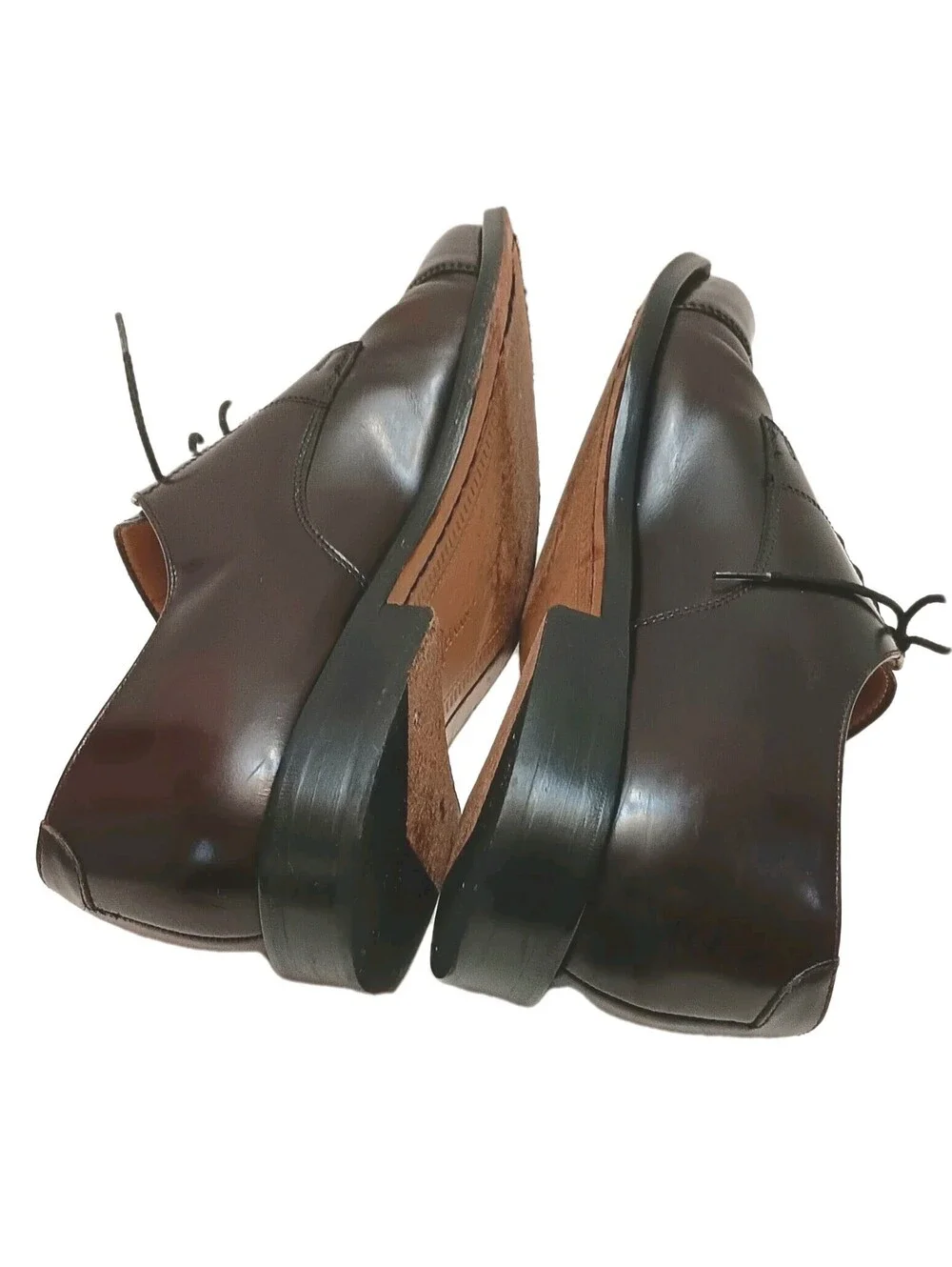 Cole Haan Mens Caldwell C02702 Burgundy Leather Oxford Dress Shoes Size 10.5 D